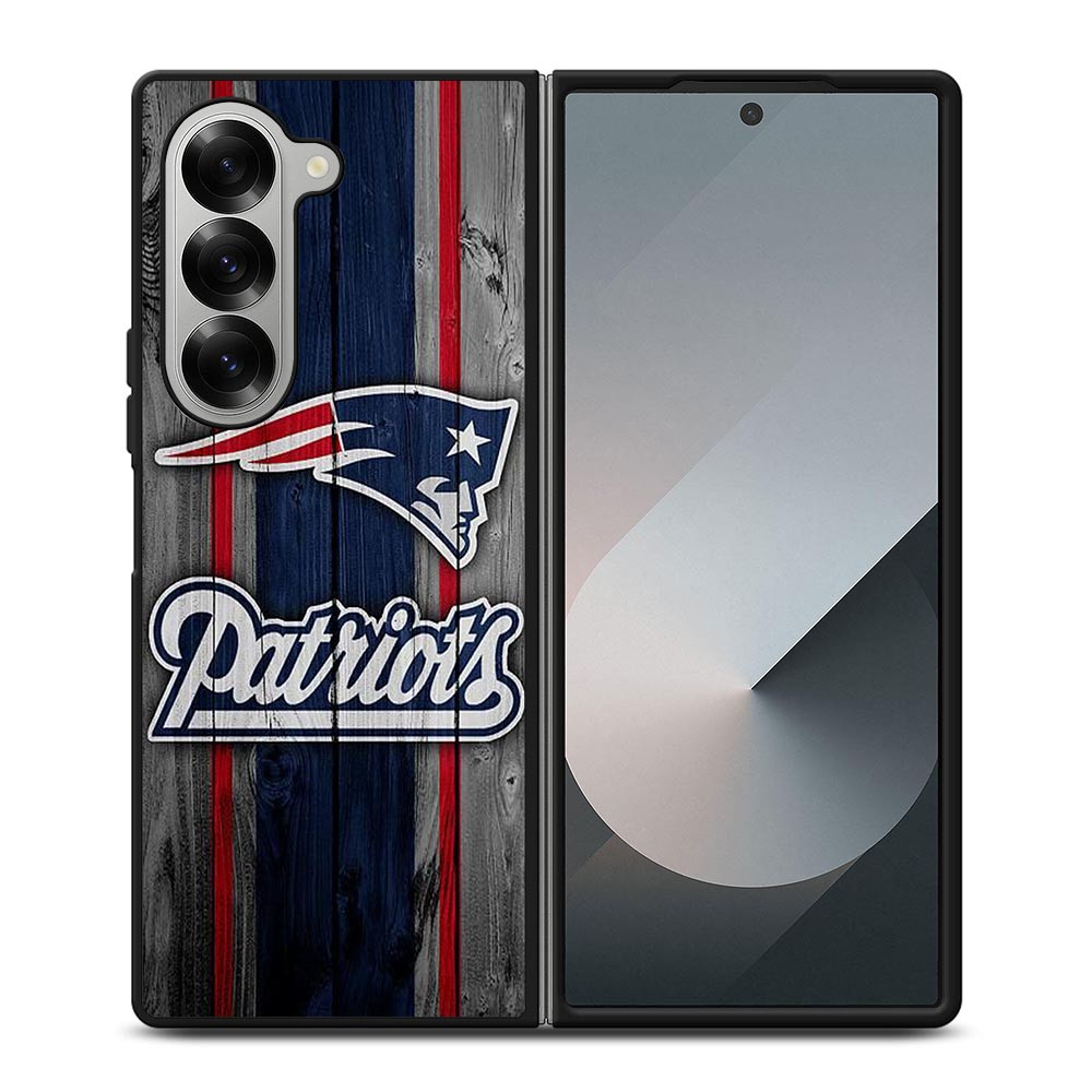 NEW ENGLAND PATRIOTS WOODEN LOGO Samsung Galaxy Z Fold 6 Case Cover
